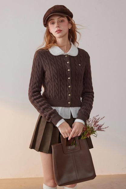 Metal Buckle Knitted Sweater