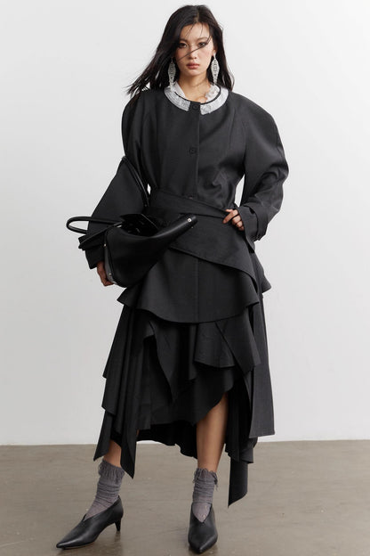 Celebrity Gray Blazer Top