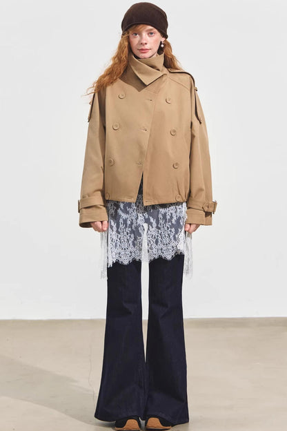 Plaid Collar Sweater Set-Up