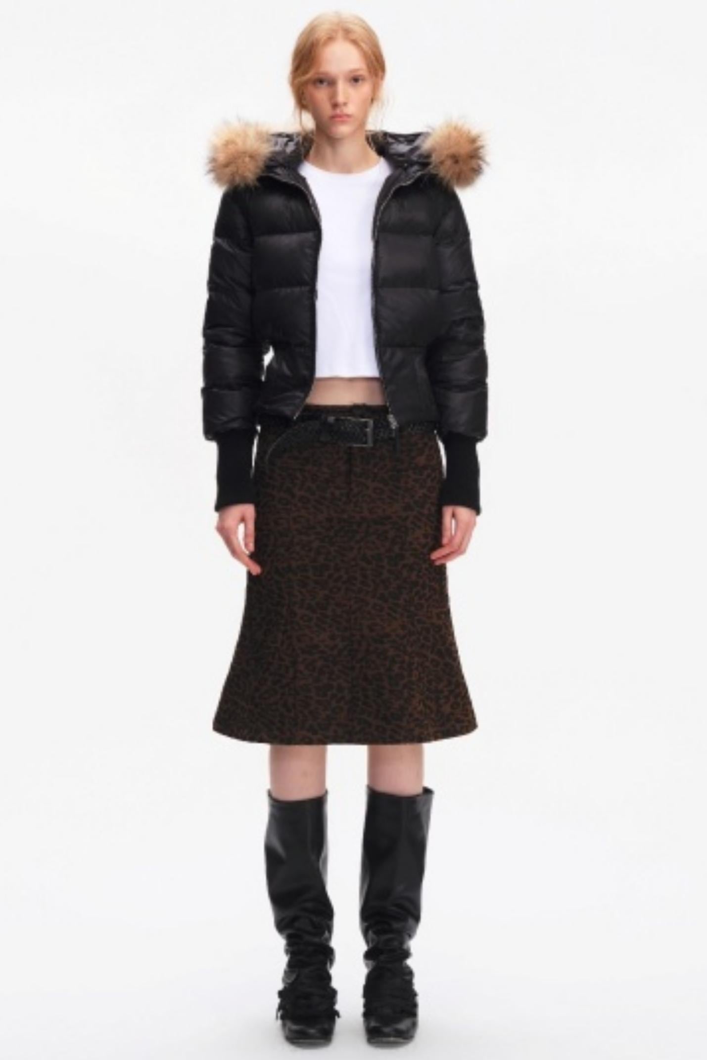 Korean Leopard Fishtail Skirt