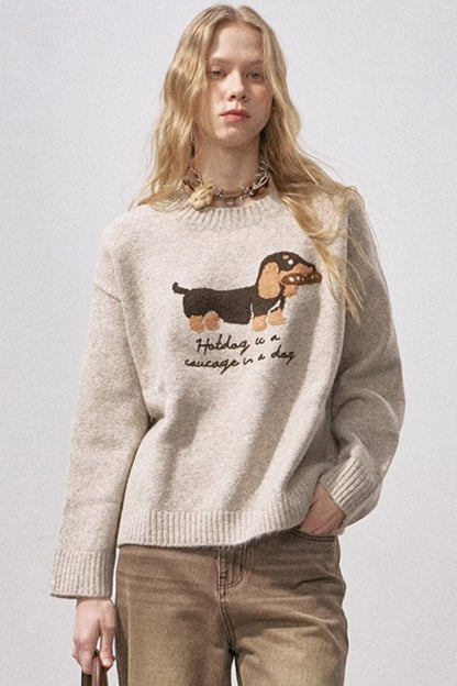 Dachshund Soft Knit Sweater