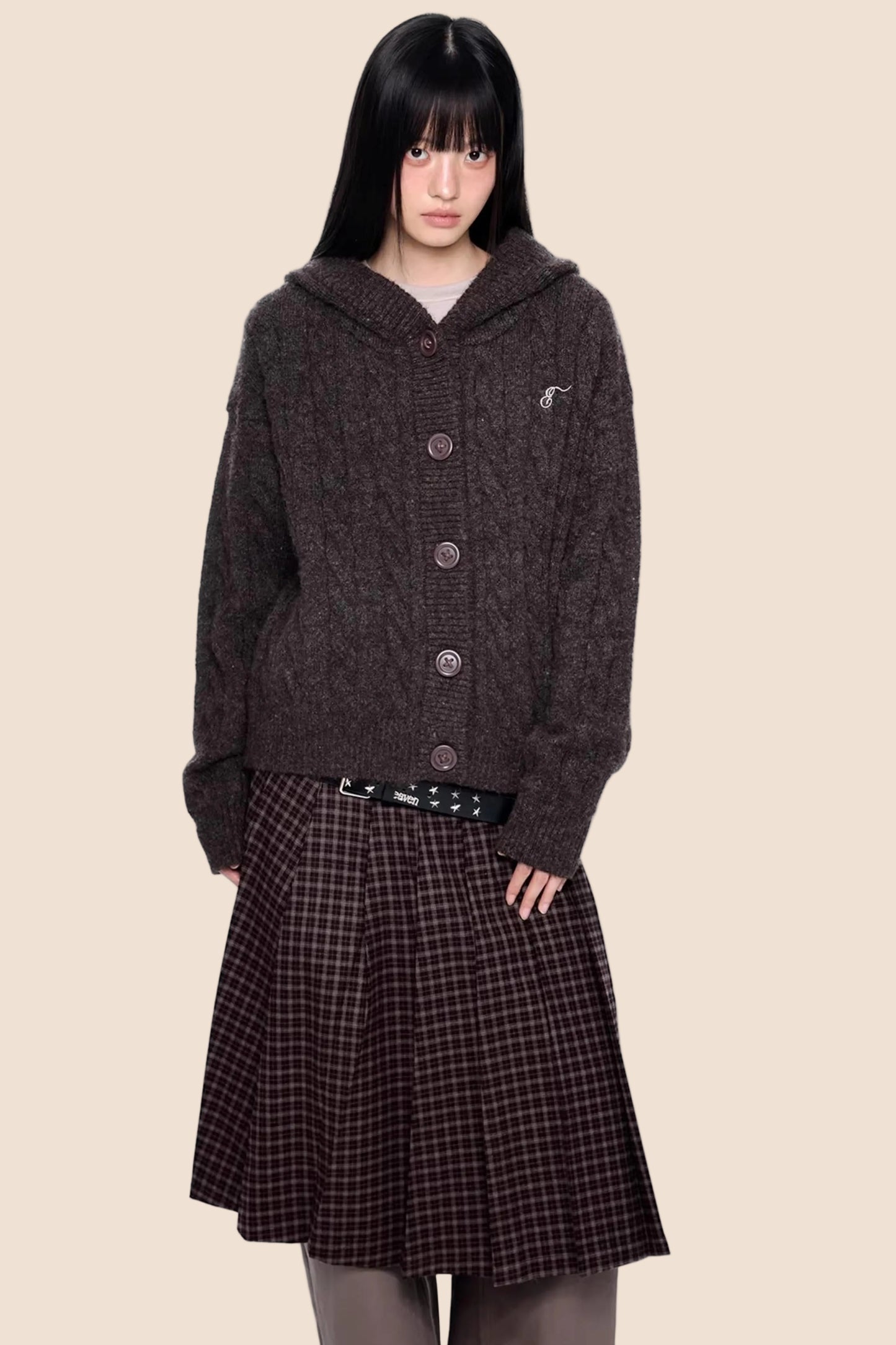 Twisted Embroidered Knit Jacket