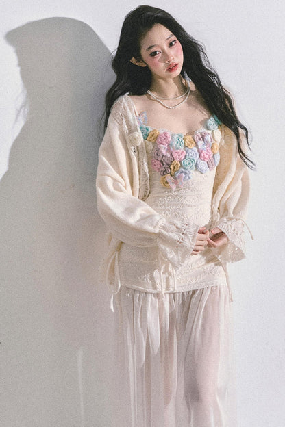 Autumn Floral Slip Dress Set-Up