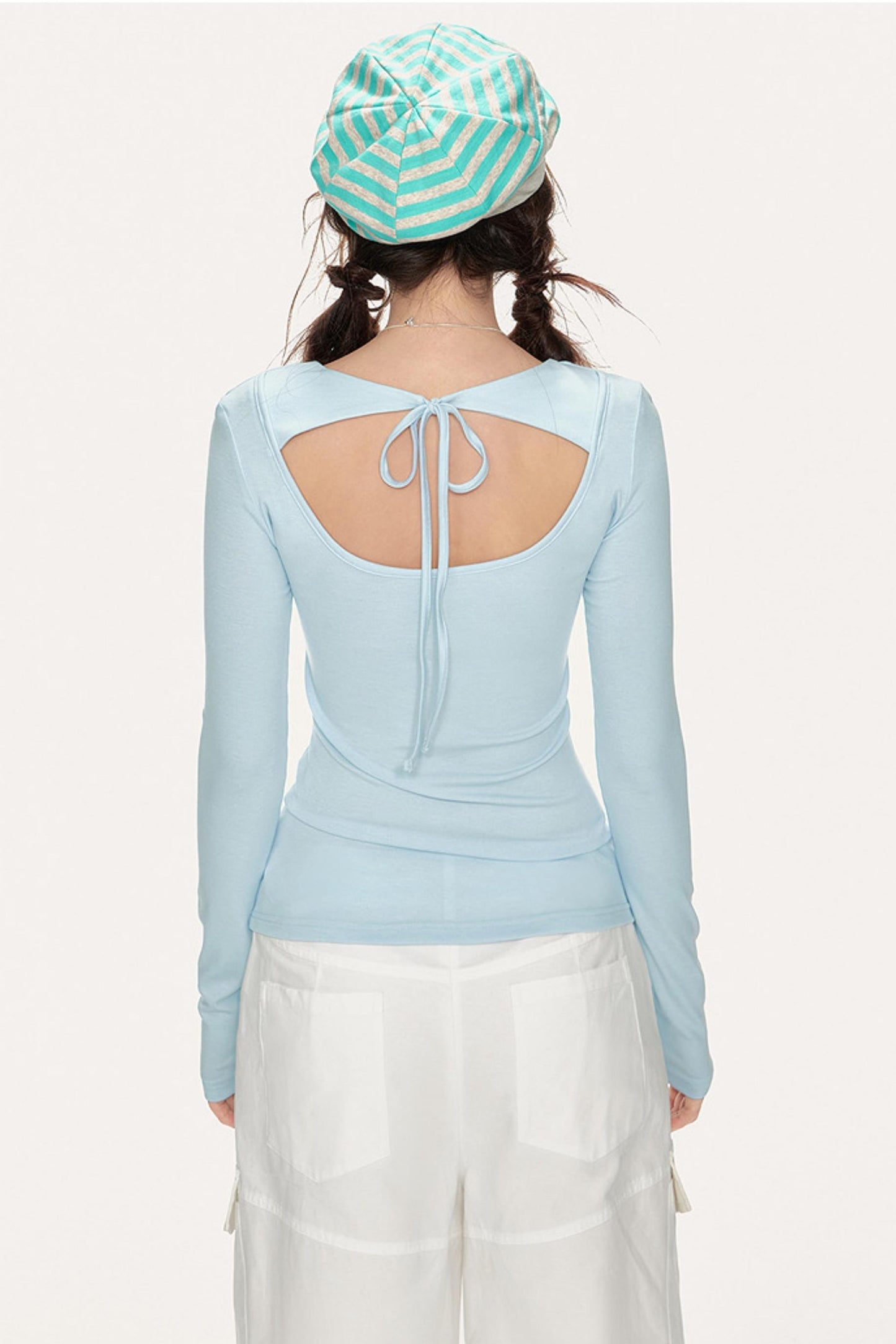 Sweet Spicy Cut-Out Long-Sleeved Shirt