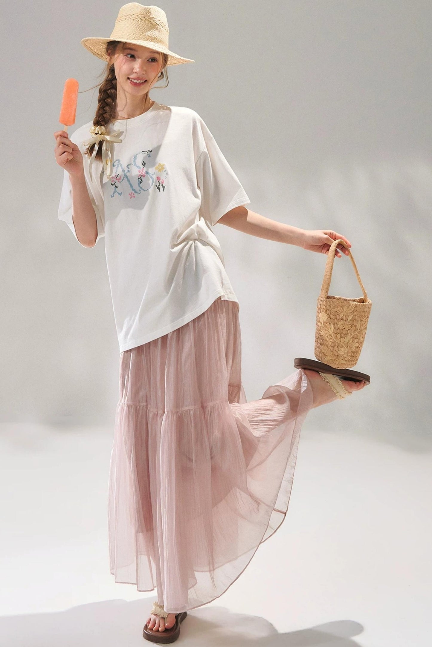 Cross-Stitch Embroidered Top