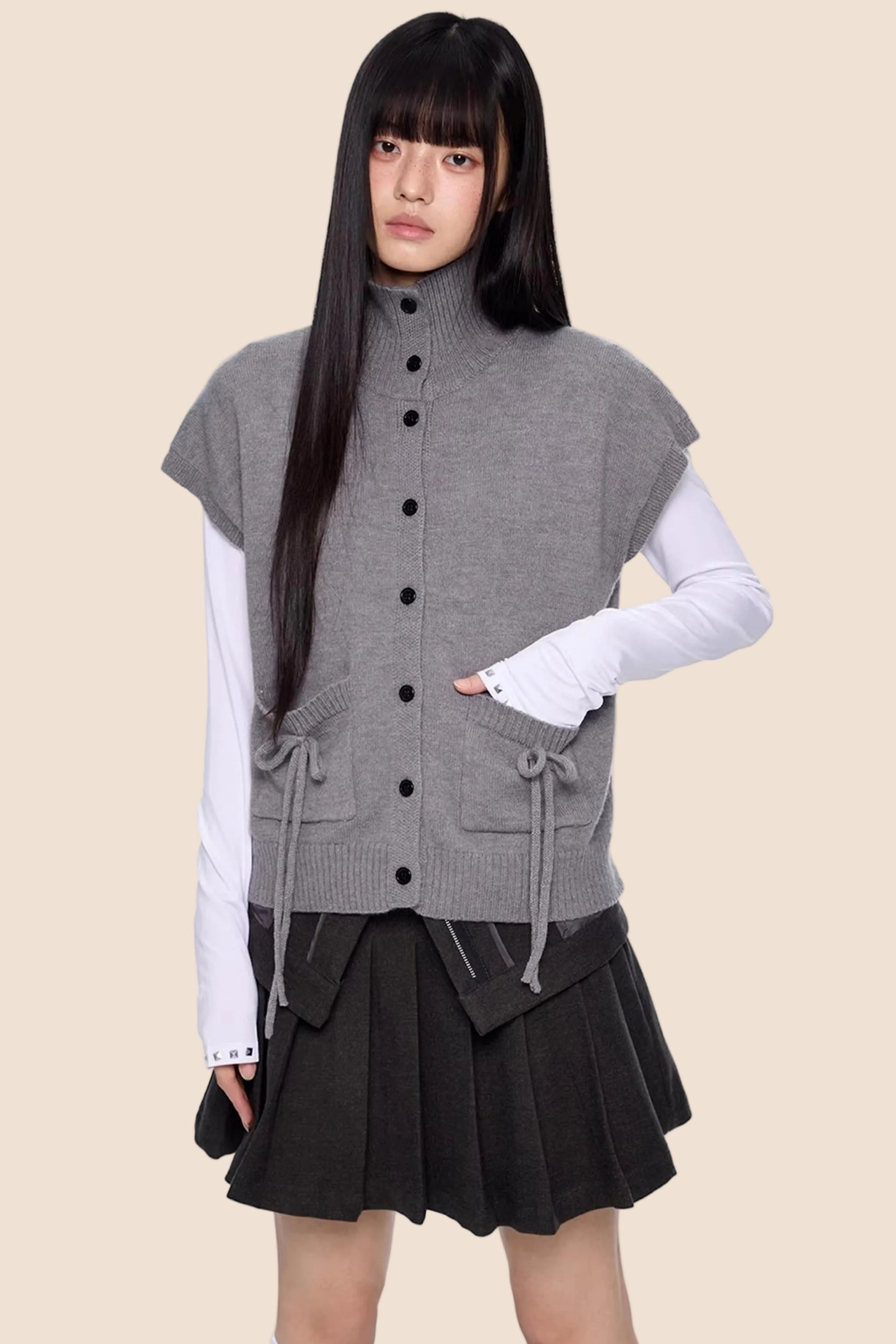 Hochintelligente Wollstrickjacke