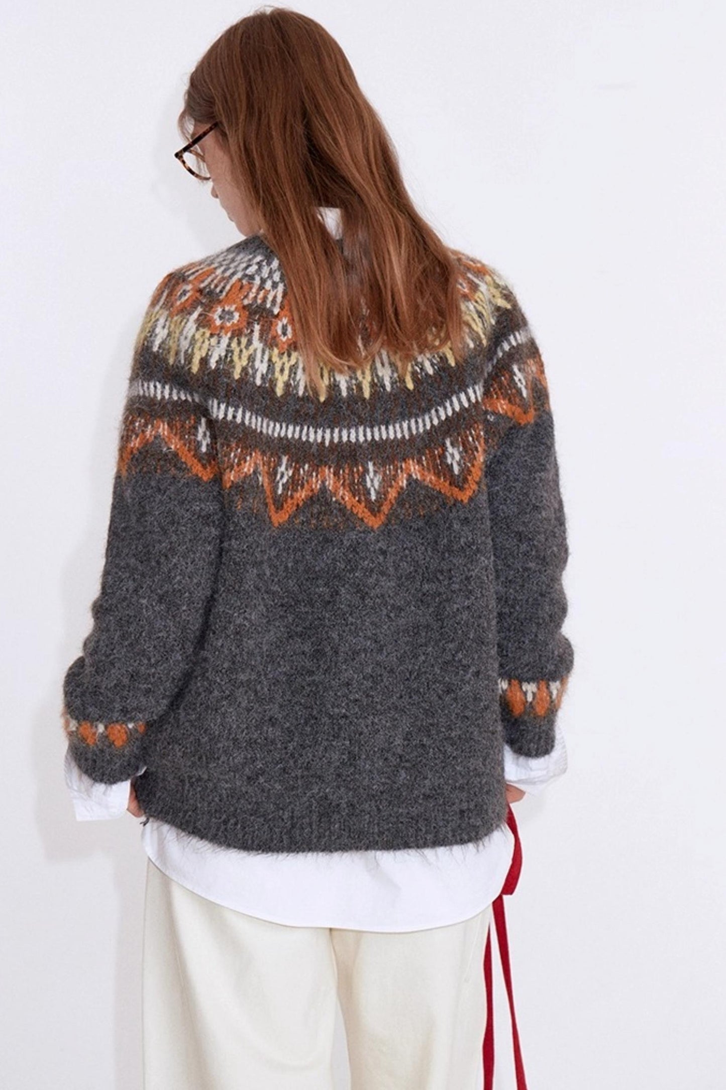 Fair Isle Jacquard Wool Sweater