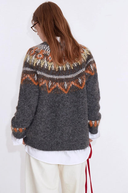 Fair Isle Jacquard Wool Sweater