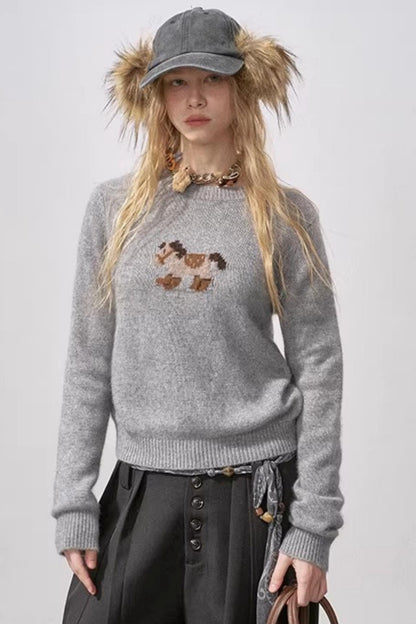 Little Horse Red Sweater