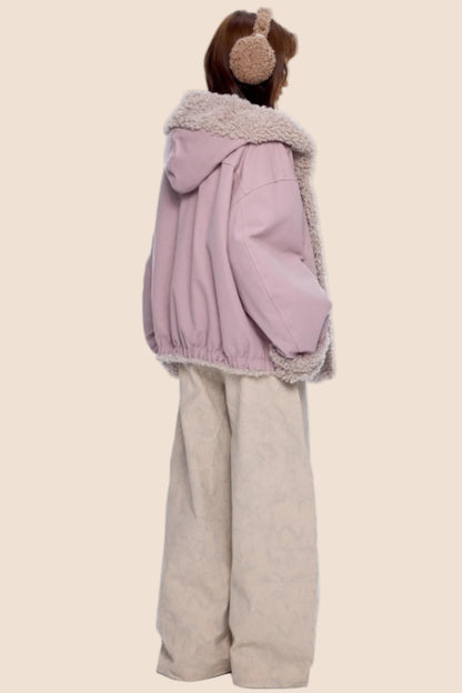 Hooded Fleece Cotton Jacket