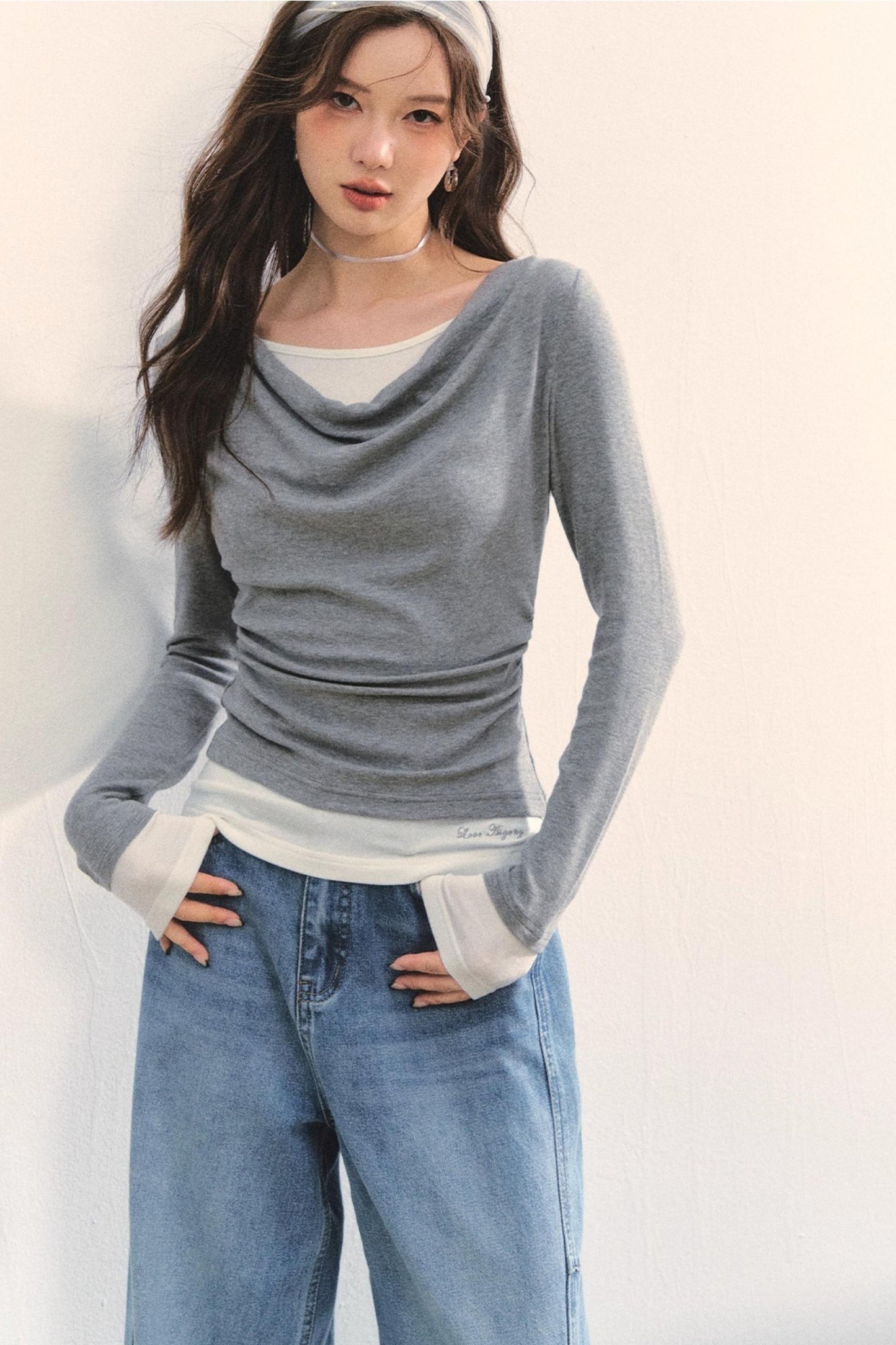 Swing Slim Fit Patchwork T-Shirt