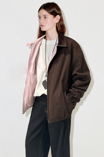 Reversible Logo Embroidered Coat