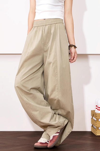 Relaxed Wide-Leg Cotton Pants
