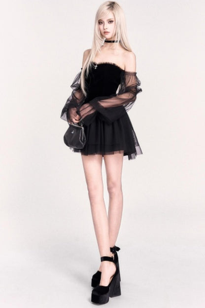 Velvet Waist Slimming Exquisite Dress