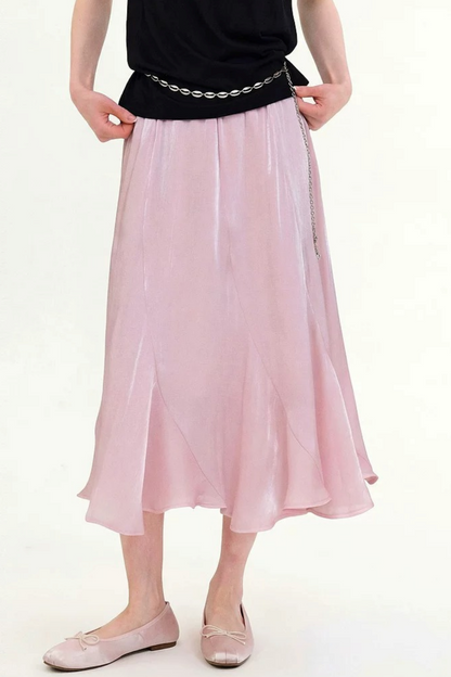 Romantic Fishtail Draped Skirt