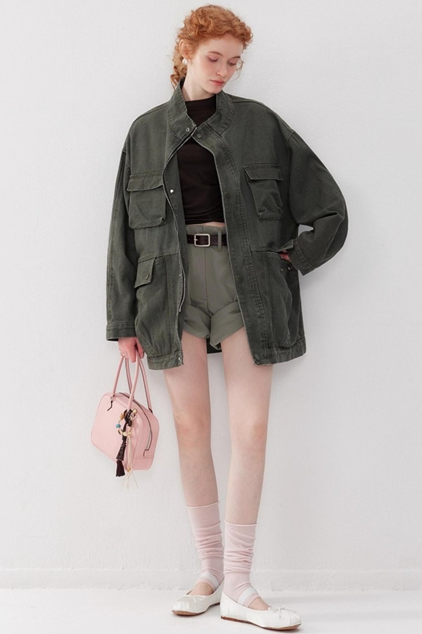 Vintage Cargo Denim Jacket