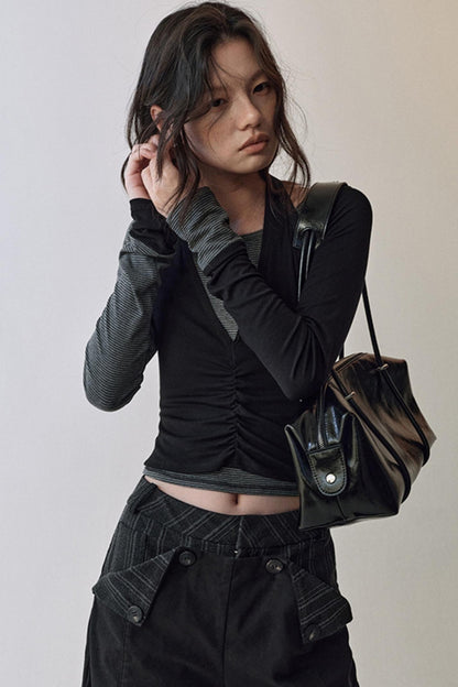 Striped Halterneck T-shirt