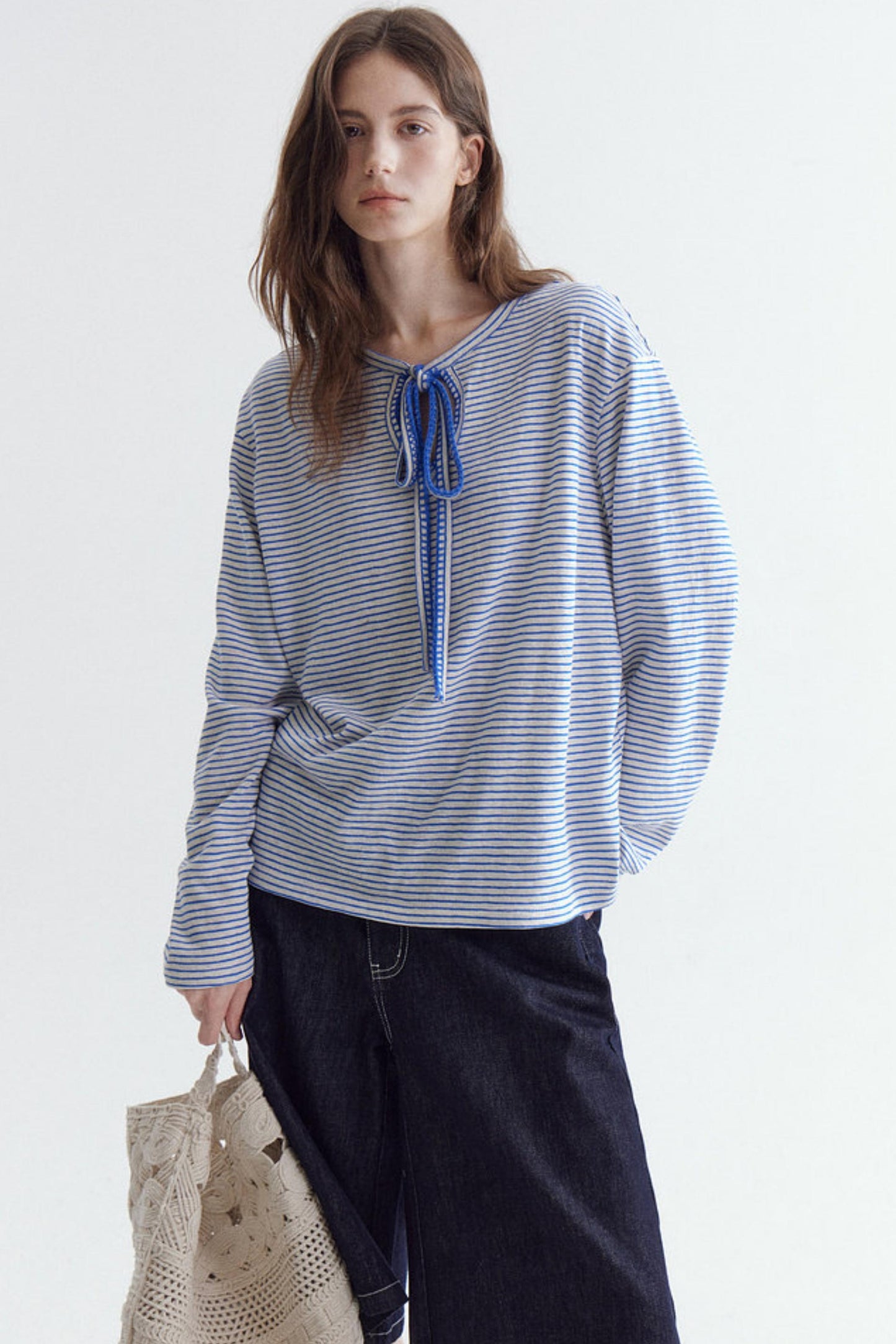 Snowflake Cotton Striped Top