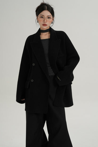 Woolen Elegance Long Coat