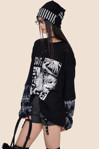 Henry Patchwork Knit Sweater