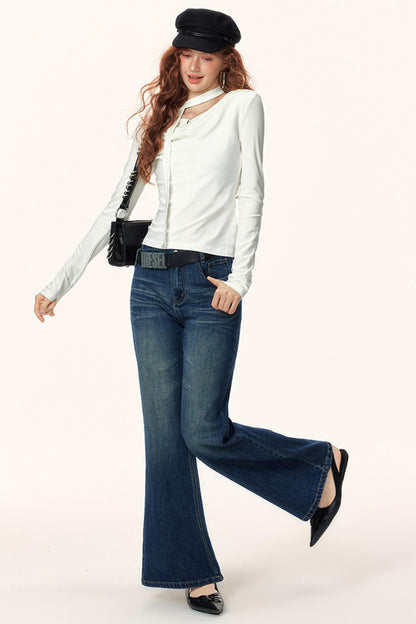 French Ribbon Knit Top