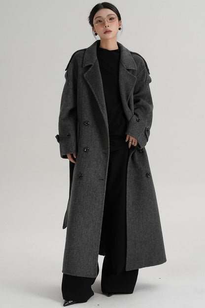 Premium Tailored Wool Blend Coat