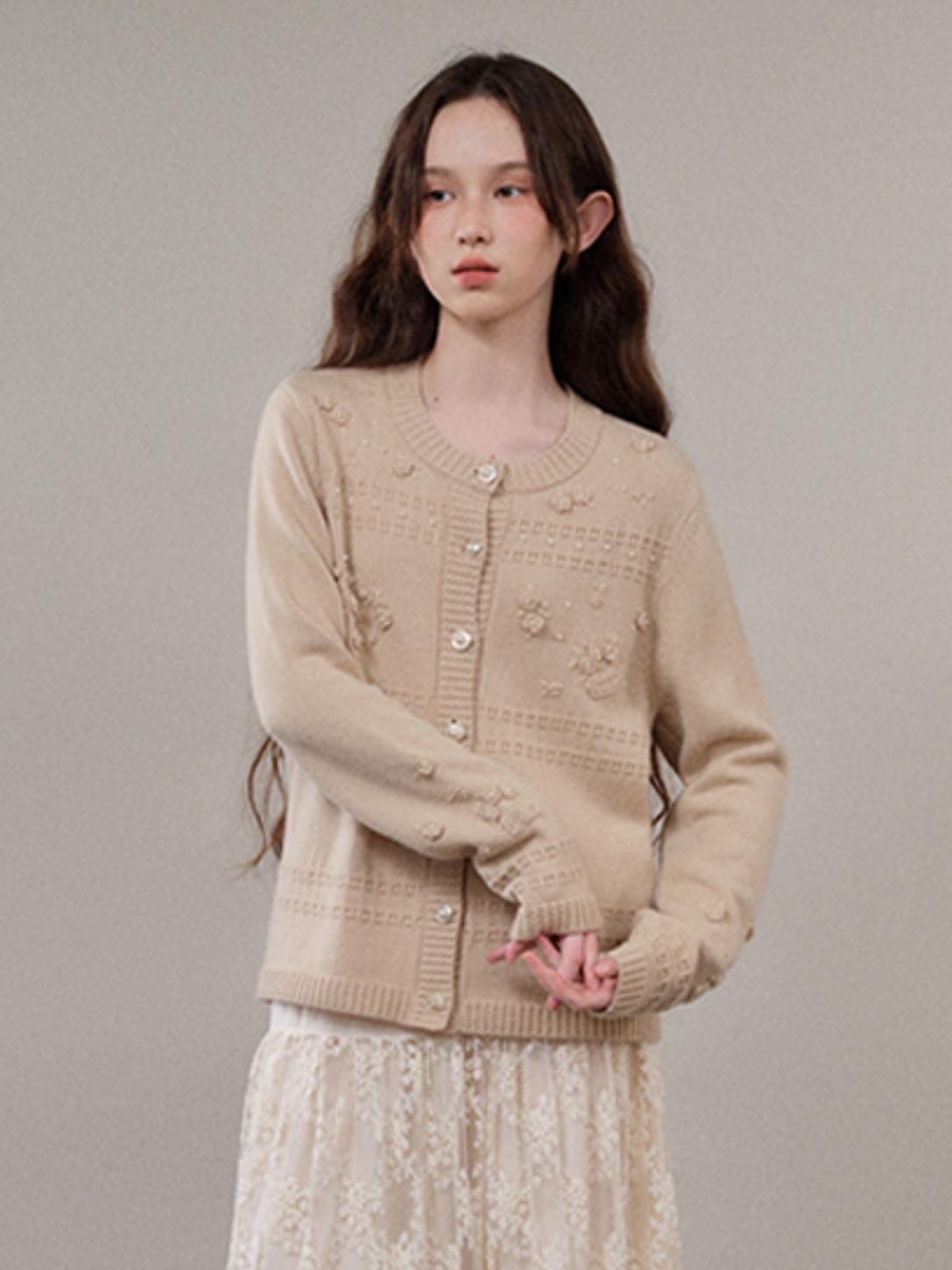 APRICOT KNITTED Australian Wool Sweater