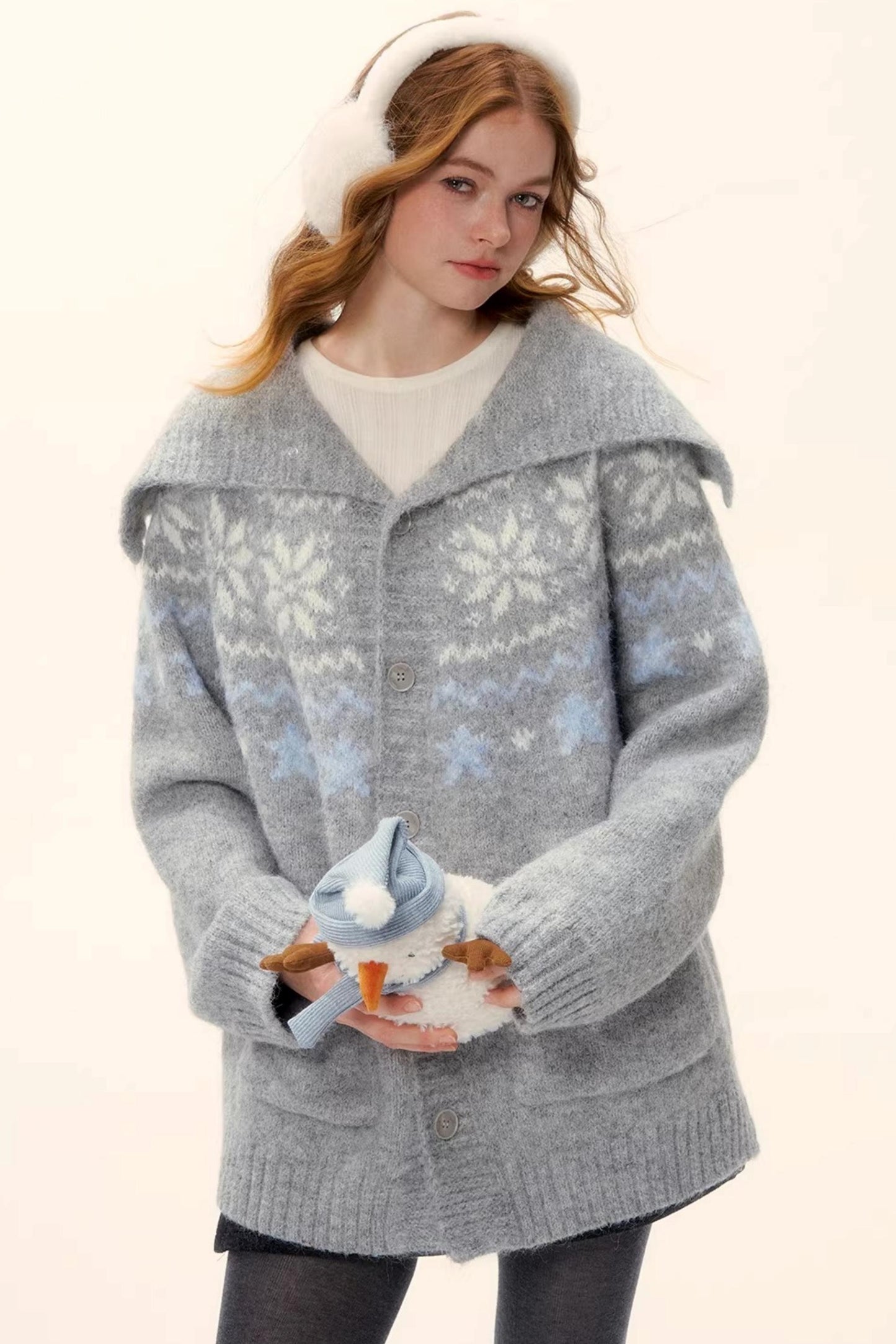 Wool Blend Fair Isle Jacket