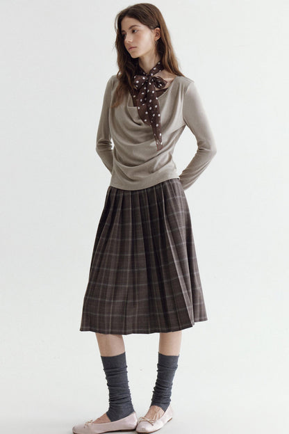 Brown Tone Polka Dot T-Shirt