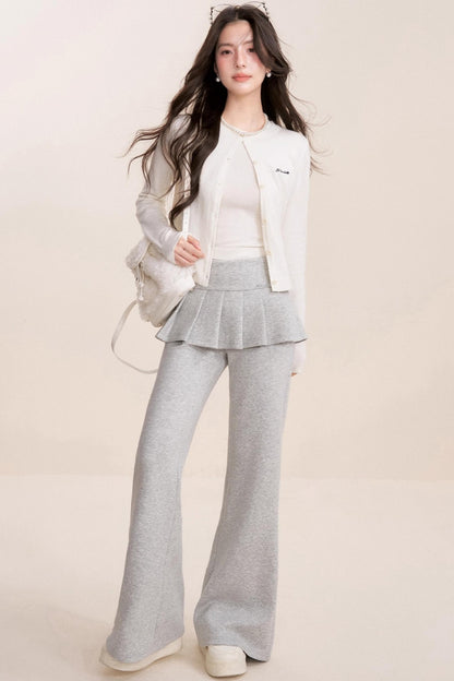 Ballet A-Line Pleated Skirt Bootcut Pants