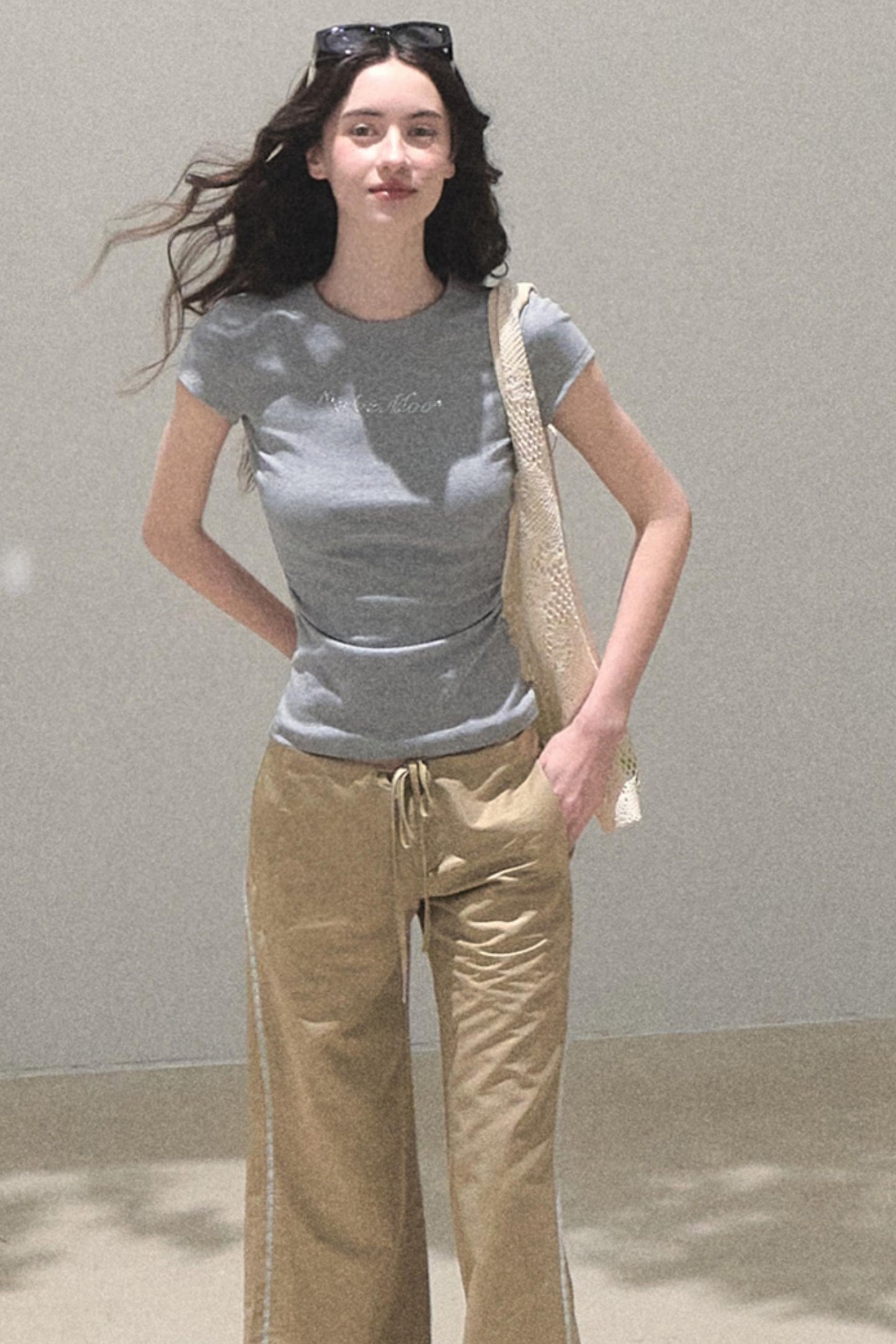 Copper Lace Wide Leg Pants