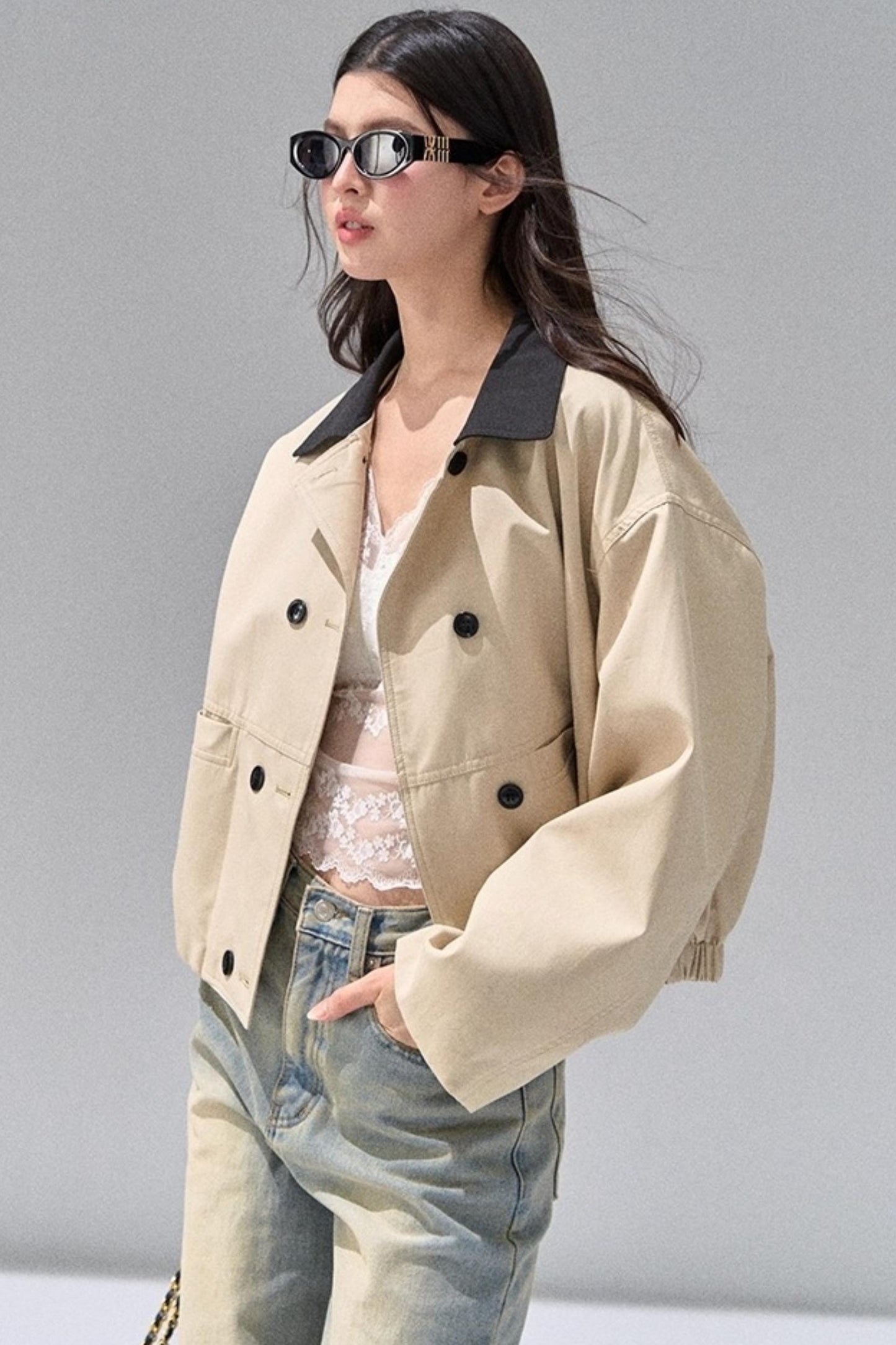 Short Petite Trench Coat