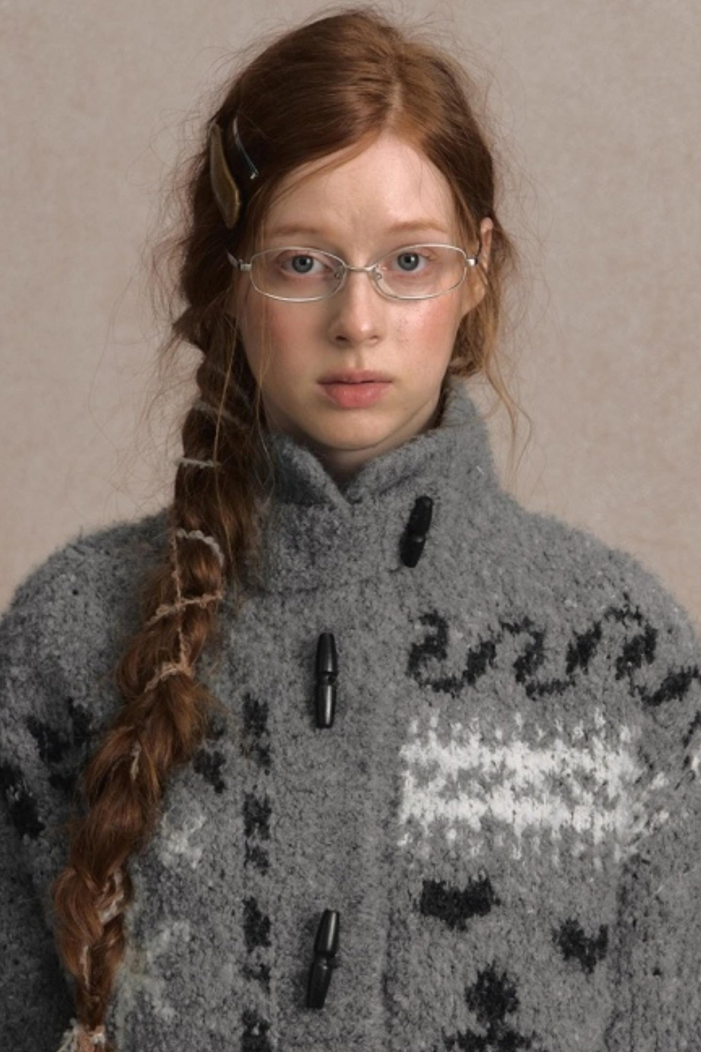 Retro Collegiate Knitted Cardigan