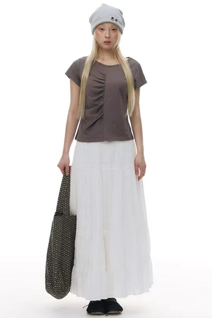 와플 니트 버튼 모자