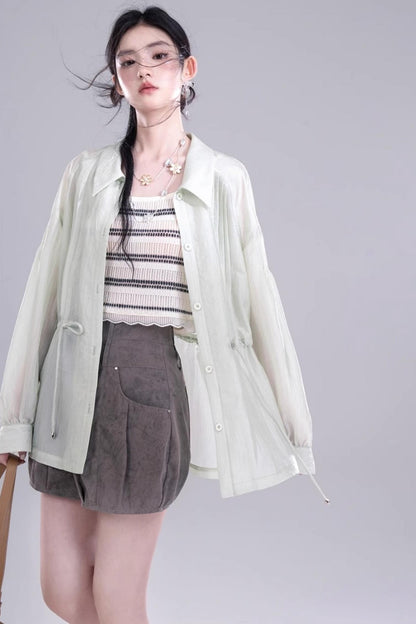 Breezy Glossy Tunic Shirt