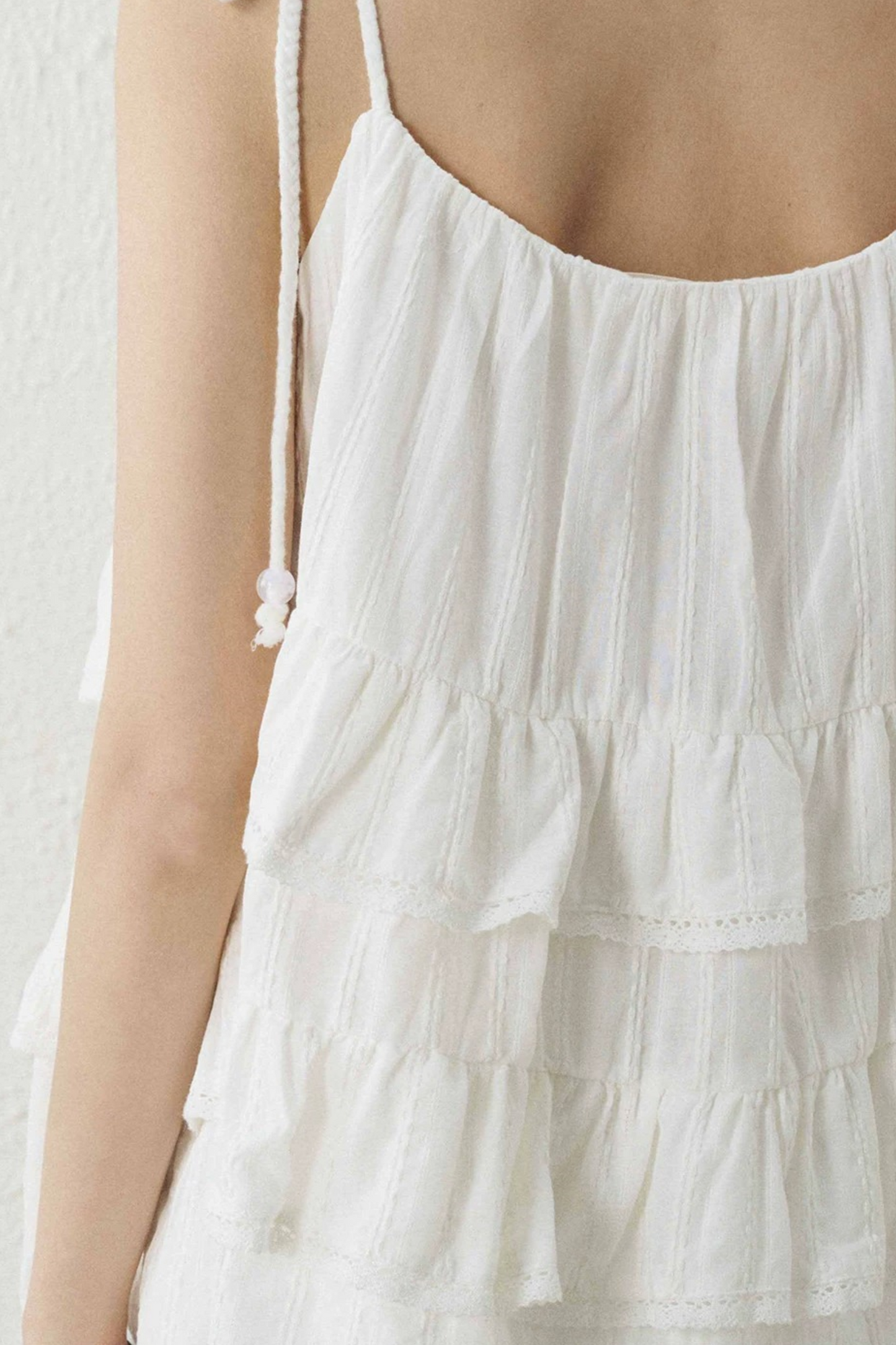 Ghostly Ruffled Halter Top