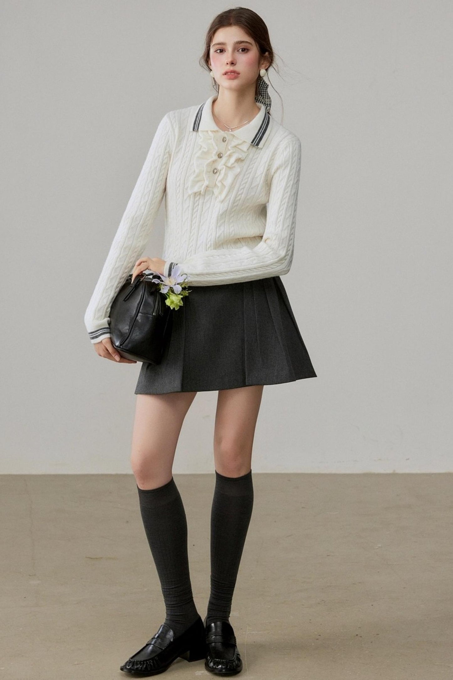 Lapel Winter Sweater