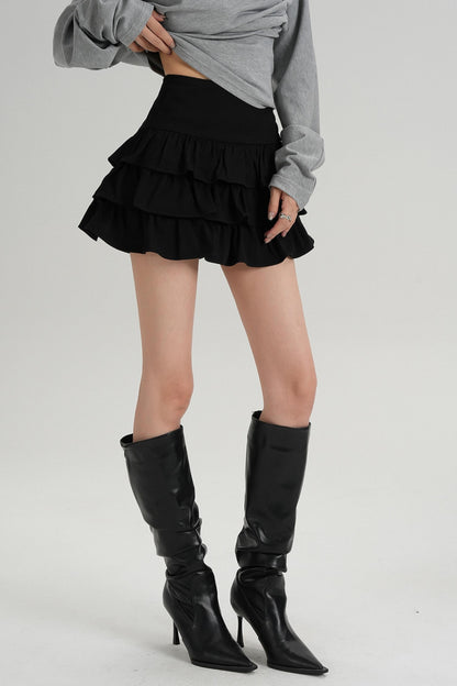 Classic High Waisted Pleated Skirt