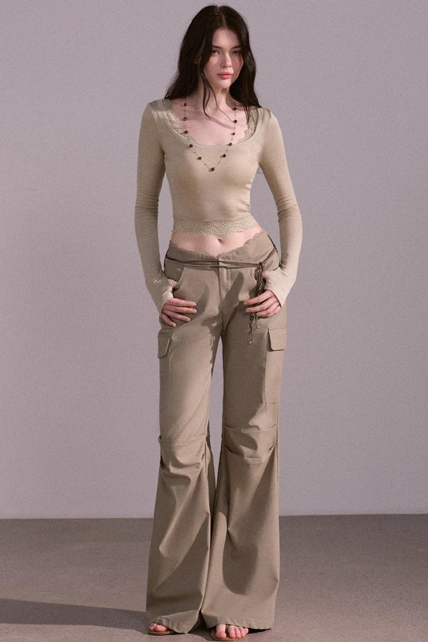 Autumn Wide Cargo Pants