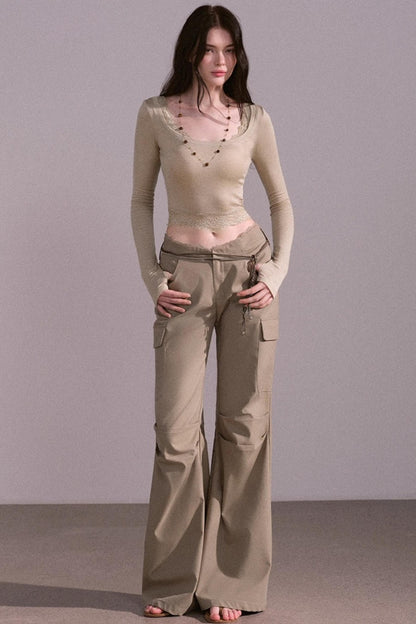 Autumn Wide Cargo Pants