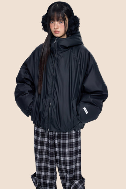 Luxury Cotton Hooded Jacket