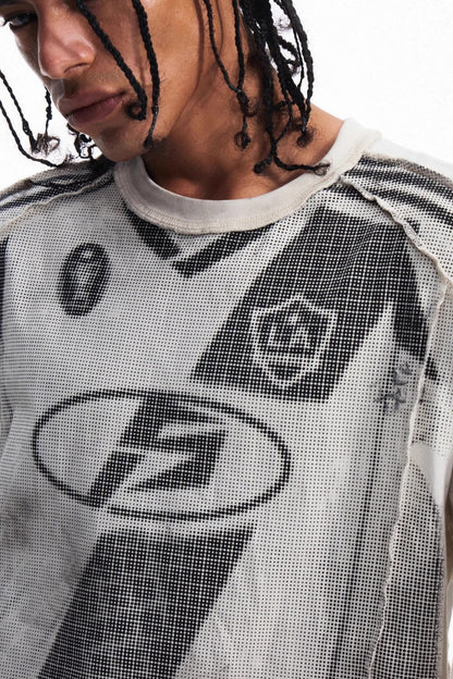 Sporty Loose Crew Neck Top