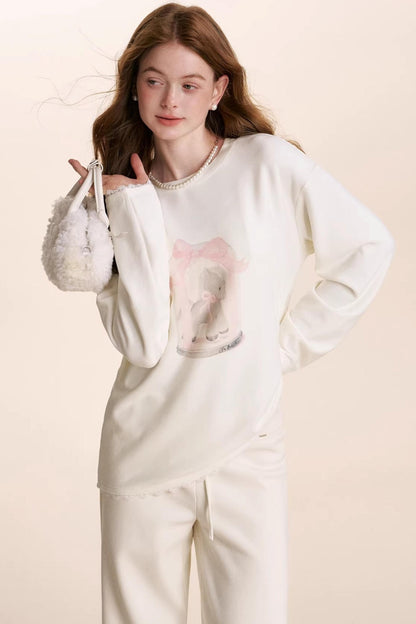 Hand-Painted Pony Print T-Shirt