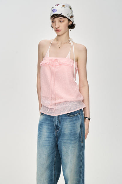 Blue Distressed Baggy Jeans