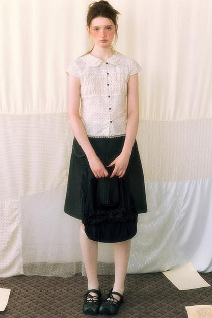 Nap Dot Mesh Culottes Set-Up