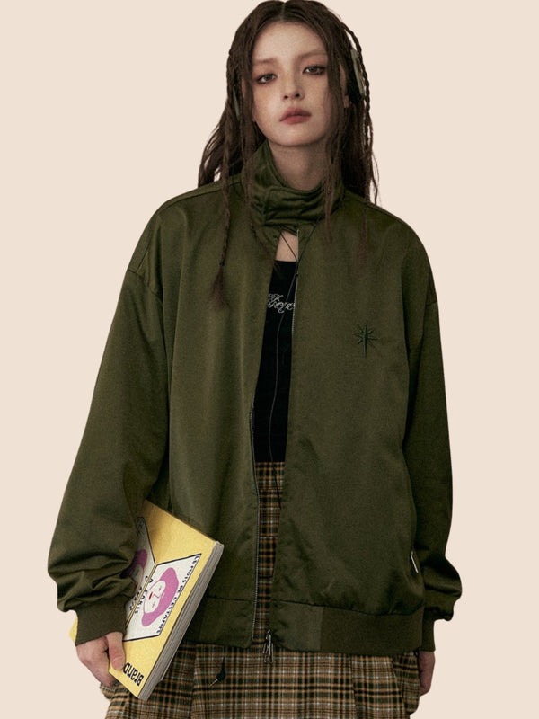 Autumn High Collar Long-Sleeved Coat