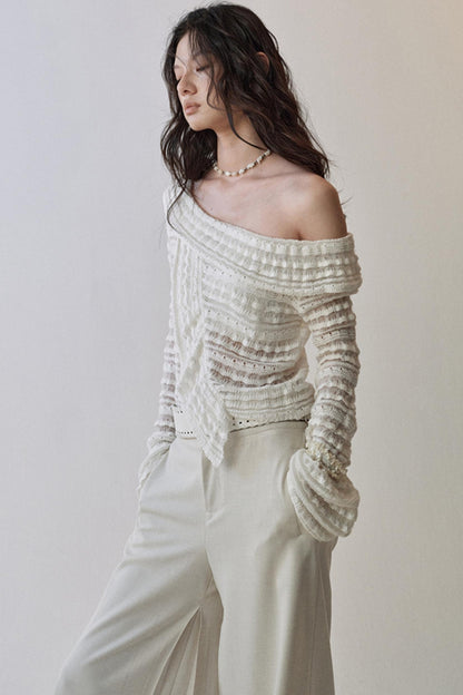 Clouds Knitted Fluffy Top