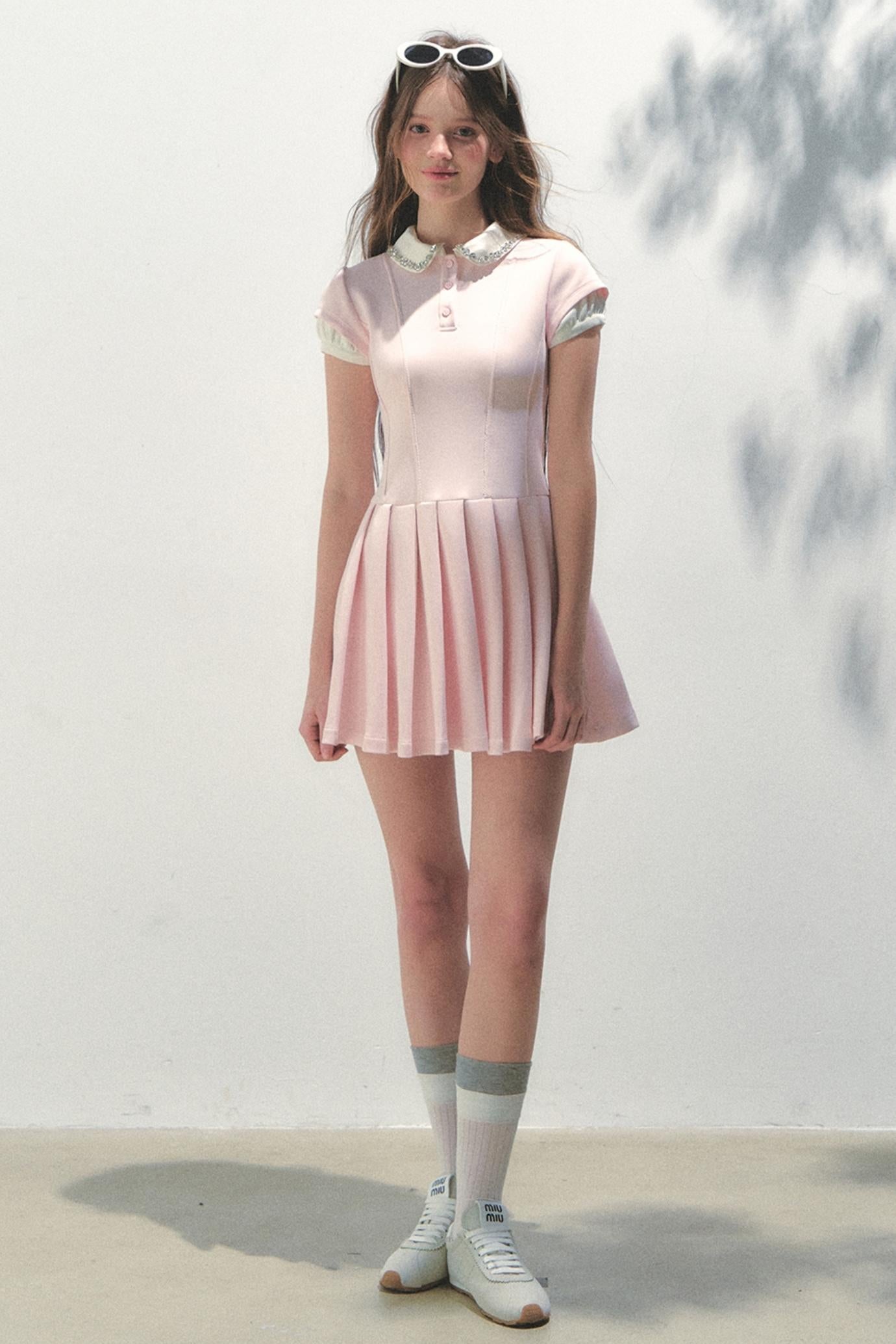 Pleated College Dress