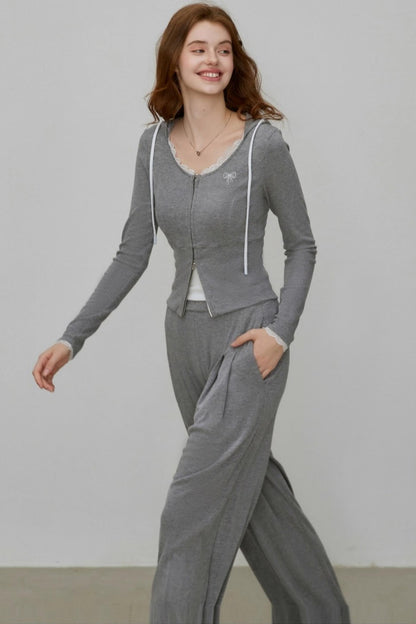 Slimming Autumn Cardigan Set-Up