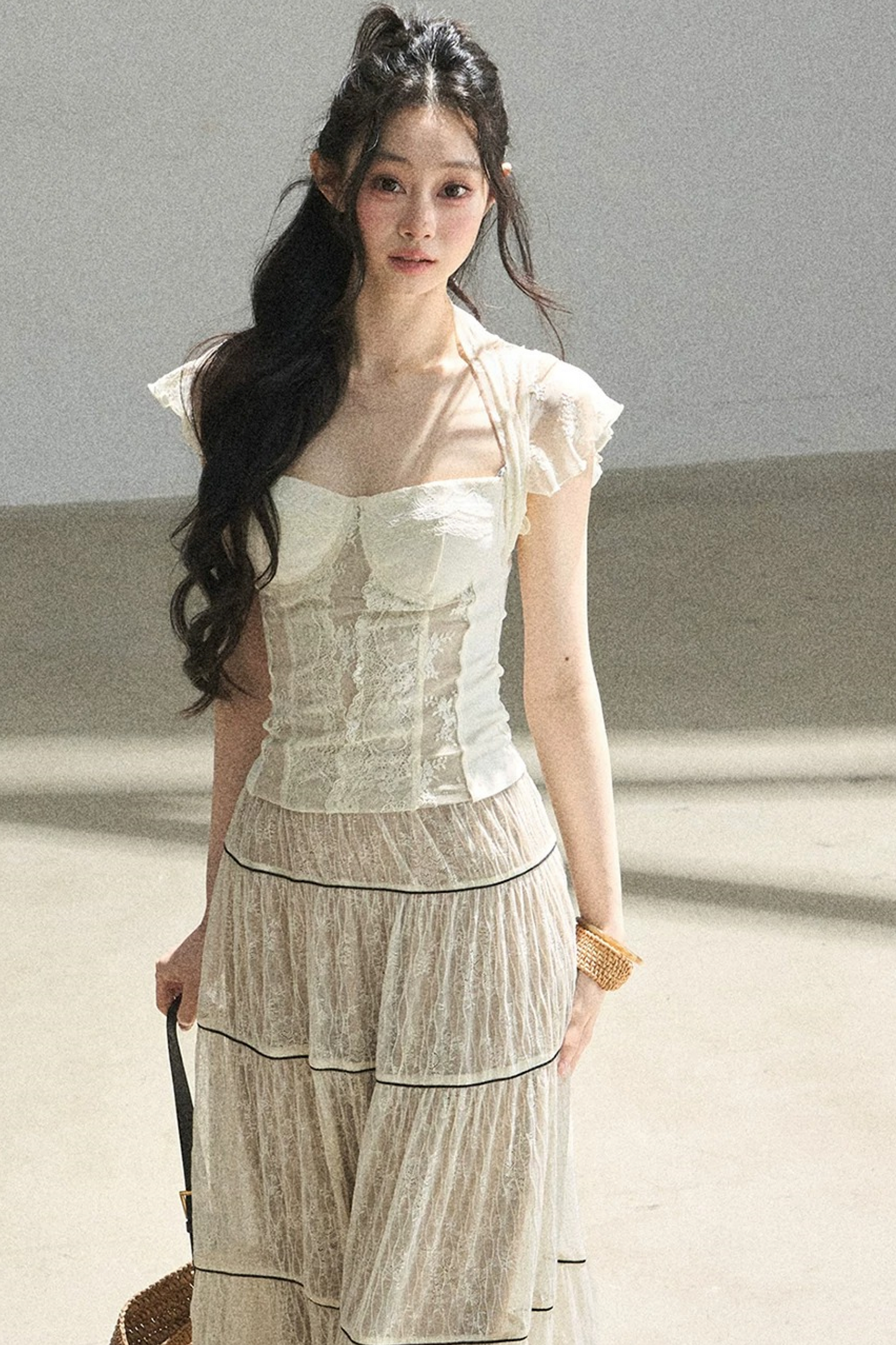 Lace Moonlit Rose Top